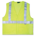 S15 Aware Wear ANSI Class 2 Hi-Viz Lime Mesh Hook & Loop Vest (X-Large)